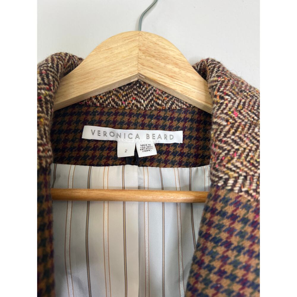 New Veronica Beard Faustine Dickey Patchwork Houn… - image 4